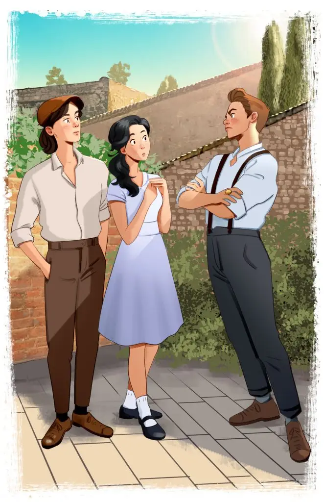 An illustration from Tajemnica Belli Sofii book written by Malgorzata Kurz, wydawnictwo Zielona Sowa.